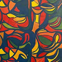 Mosaico di colore, tela 70x100, 2011